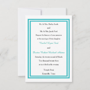 Trilha dupla - Convite para casamento 3x5