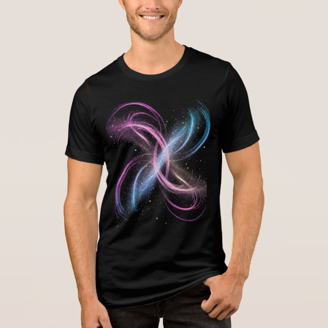 Trilhas de Poeira Estelar - Camiseta Tri-blend Bel (Frente)