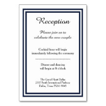 Trim de Marinho Duplo - Cartão de Inserção de Rece