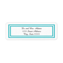 Trim. dupla - Etiqueta de endereço de retorno