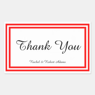 Trim Vermelho Duplo - Adesivo Retângulo