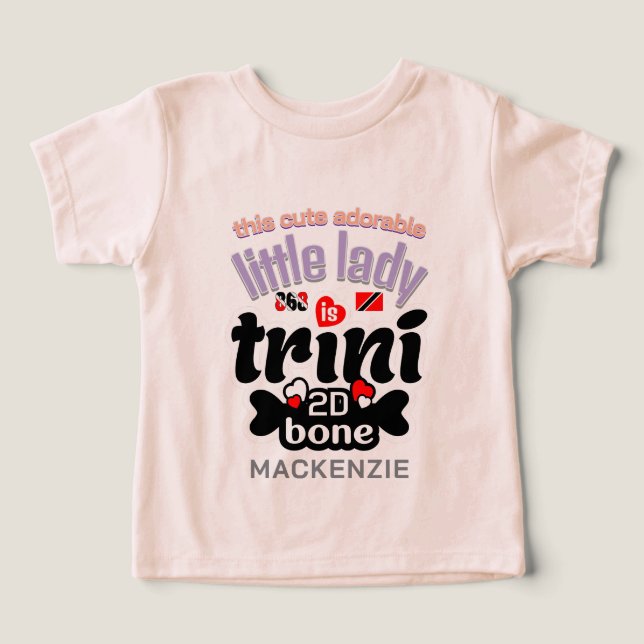 Trini 2 de bone Little Lady (Design frontal)