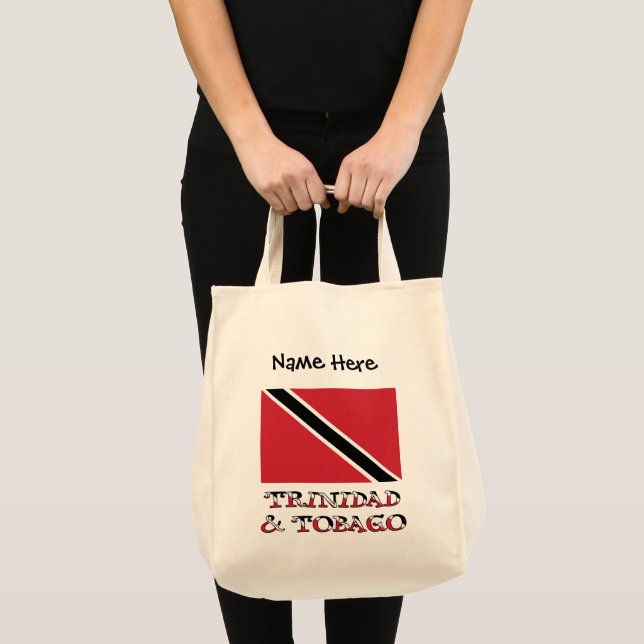 Trinidad e Tobago Bandeira Personalizada Bolsa B (Frente (produto))