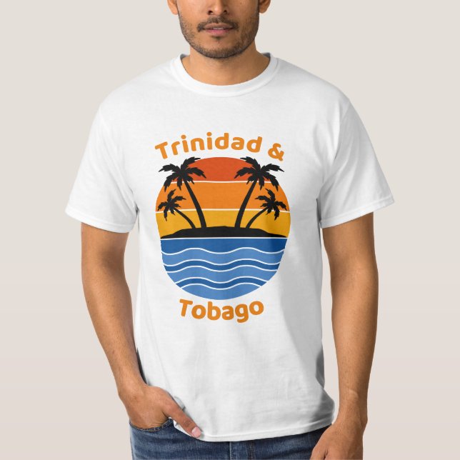 Trinidad e Tobago - Camiseta Sol-Sunset (Frente)