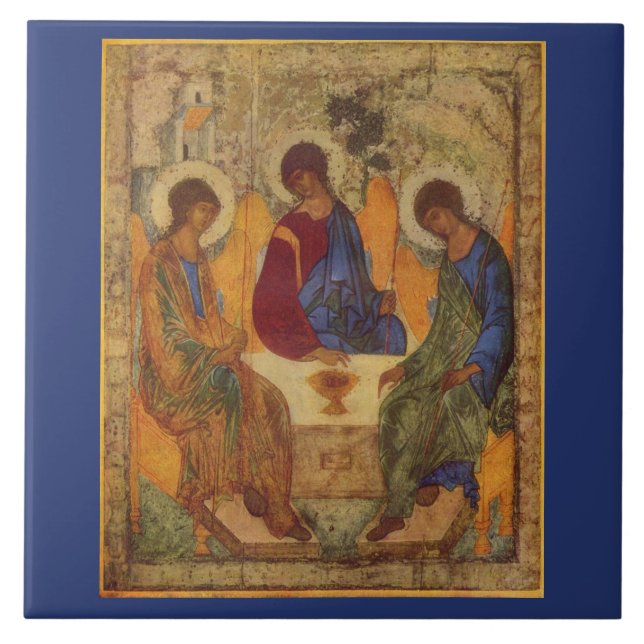 Trinity Angels No Mamre Cerâmica Azulejo (Frente)