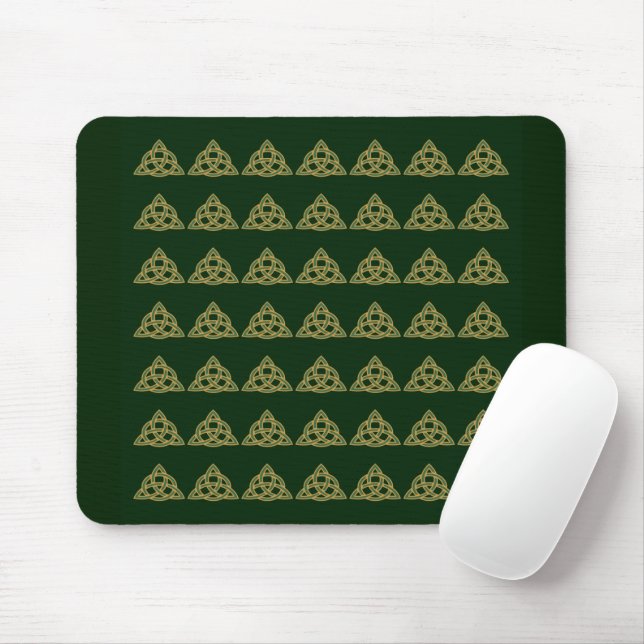 Trinity Knot Verde Mouse Pad (Com mouse)