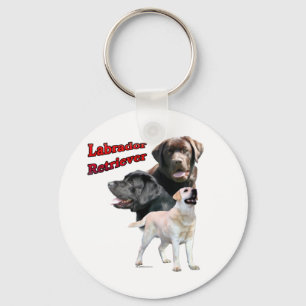 Trio 2 de labrador retriever - chaveiro