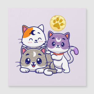 Trio Adorável - Três Gatos Gelados