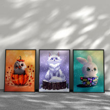 Trío da Floresta Caprichosa: Raposa, Coruja & Coel