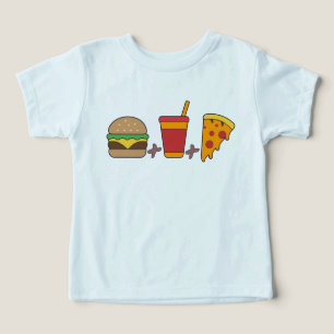 Trio de Fast-Food: Hambúrguer, Refrigerante, Fatia