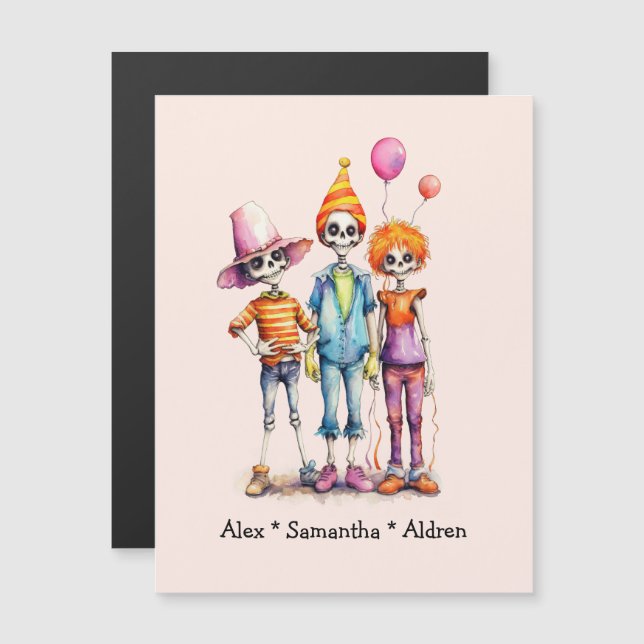 Trio Zombie Pastel Adorável - Halloween Bonito (3) (Frente/Verso)
