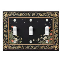 Tripla negra do jardim da meia-noite