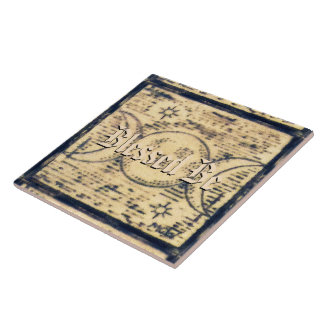 Triple Moon Illus. Azulejo Altar Estilo do Mundo A