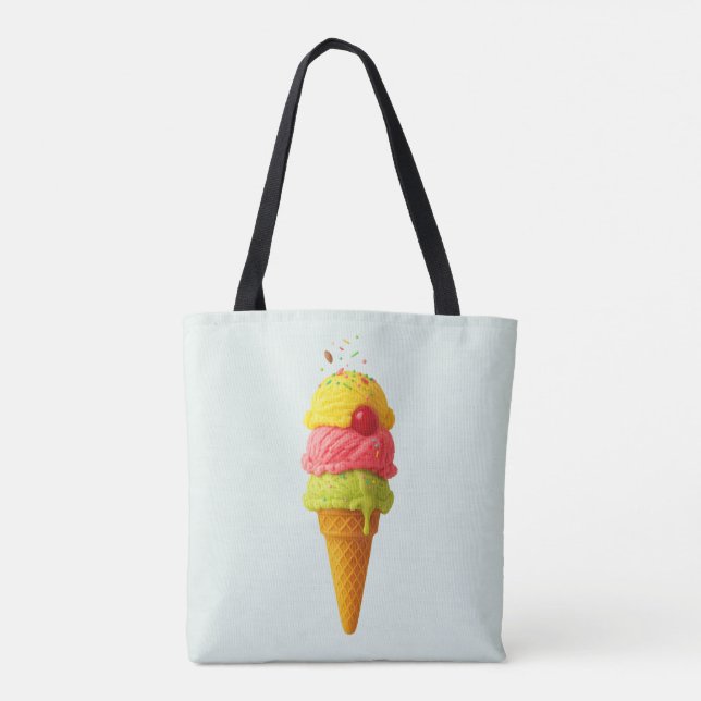 Triple Scoop Delight - Saco de Tote em Excesso de  (Verso)
