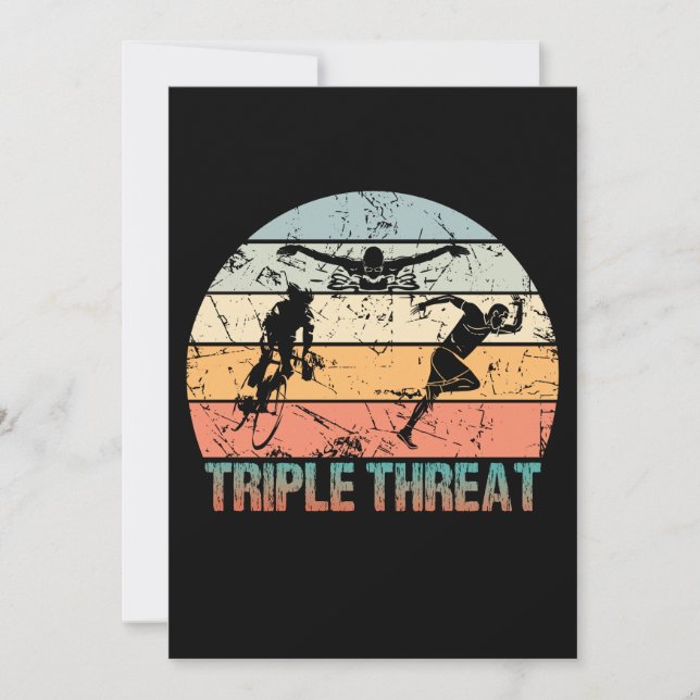 Triple Threat - Triathlon Athlete (Frente)