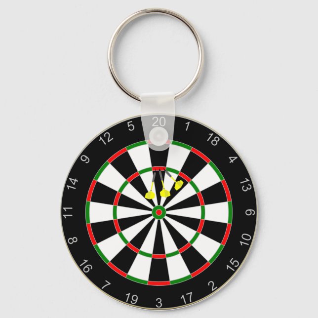 Triple Triple 20 Dart Board Chaveiro (Frente)