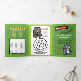 Triplicação do Cartão de Saudação Echidna Quebra-c