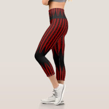 Trippy Red e Black Wavy Stripes Abstrato Legal