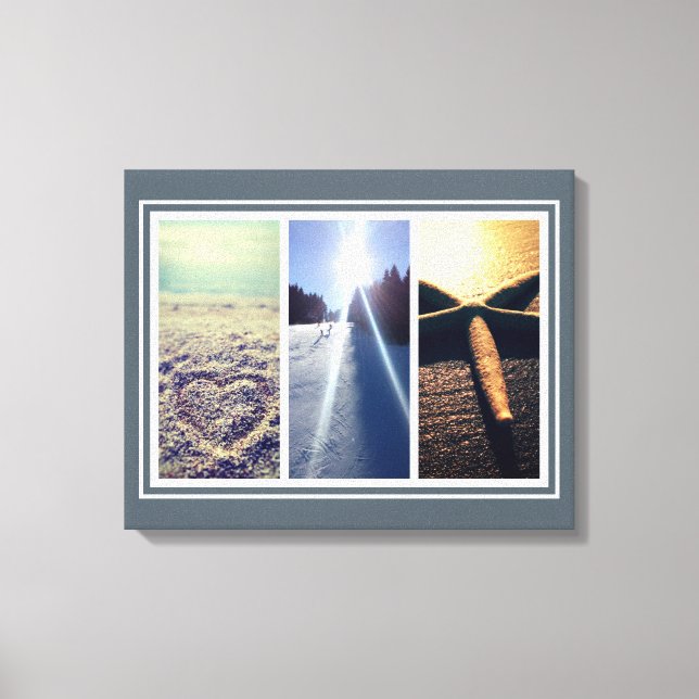 Triptych 3 foto canvas wall art modelo (Frente)