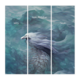 Triptych Sua Majestade Arte Abstrato