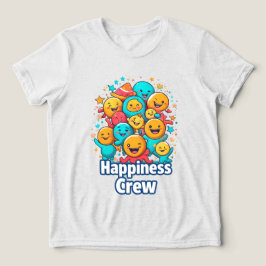 Tripulação da Felicidade - Camiseta Justa Smiley S