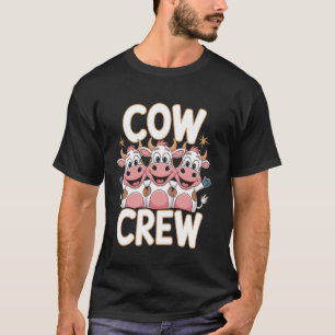Tripulação de Vaca Roupas de Vacas Camiseta de A