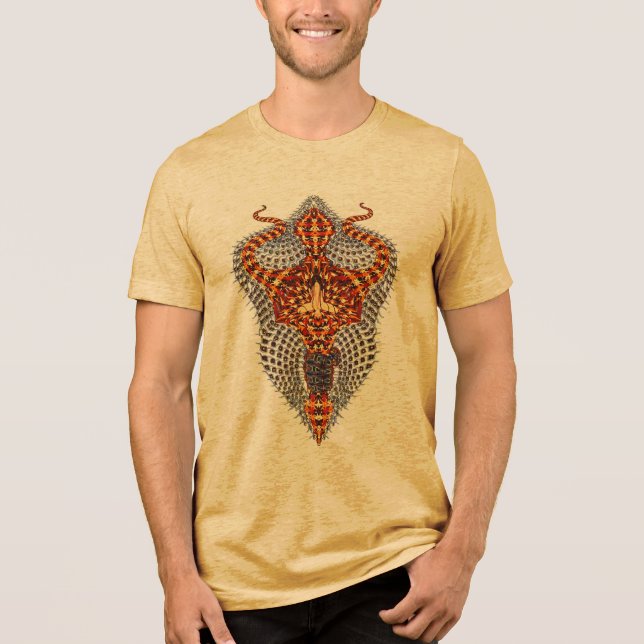Trishul Burnout Tee - Poder Espiritual Feroz (Frente)