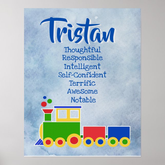 Tristan Name Poster (Frente)