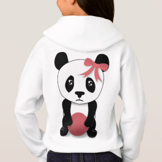 Triste Panda Hoodie para meninas