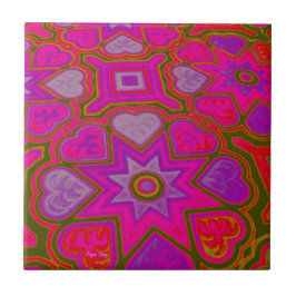 Trivet/Azulejo 'Cheio do Amor'
