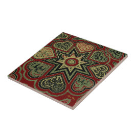 Trivet/Azulejo 'Corações Russos'