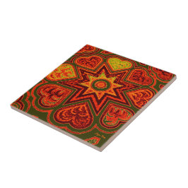 Trivet/Azulejo 'Starburst of Love'