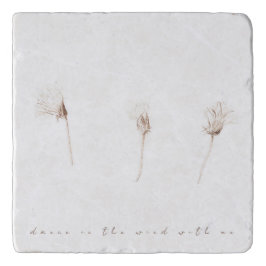 Trivet de desenho de tinta dos dandélions secos