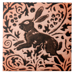 Trivet de Queda de Coelho Marrom