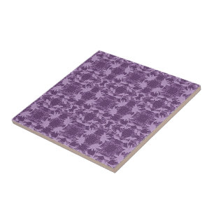 Trivet Floral do Padrão de Lavanda Roxo bonito