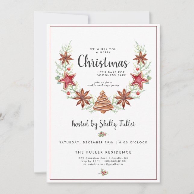 Troca de cookies | Festa de Natal (Frente)