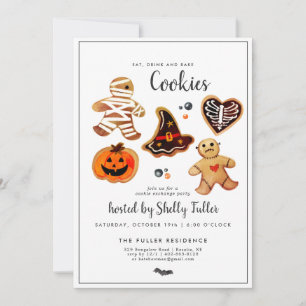 Troca de cookies  Partido Baking Halloween