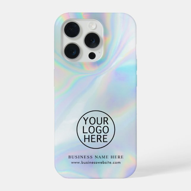 Troca de funcionários iridescentes com logotipos s (Verso)