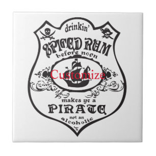 Troço_Troço Do Troço De Bebida Pirata De Rum