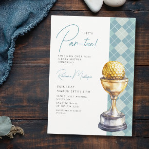 Troféu de Golfe Argyle Azul Convite para Chá de Be