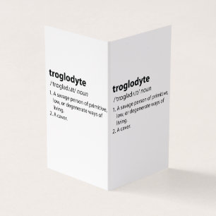 Troglodyte - Definição Engraçada Espeleologia