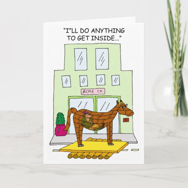 Troia de Cartão de Saudação de Chamada Fria do Ven (Frente)