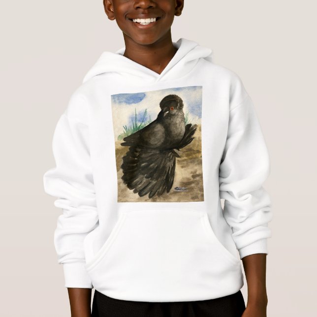 Trombeteiro Inglês Pombo Dun (Frente)