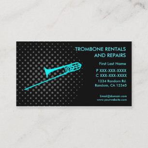 Trombone aluga reparações de cartões de visitas