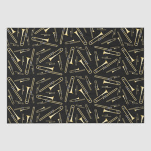 Trombone Musical Banda Professora Envolvendo Papel