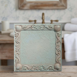 Trompe L'oeil Marine Life Shell Border 1 ID1190e