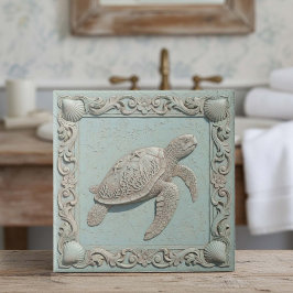 Trompe L'oeil Marine Life Turtle ID1190i