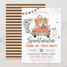 Tronco Ou Tratar | Convite para Festas de Hallowee