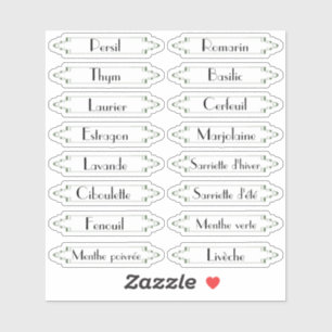 Tronelle Jardin Français herba etiqueta