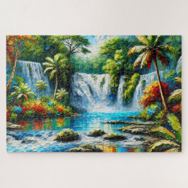 TROP[ICAL FALLS JIGSAW QUEBRA-CABEÇA - SÉRIE LANDS